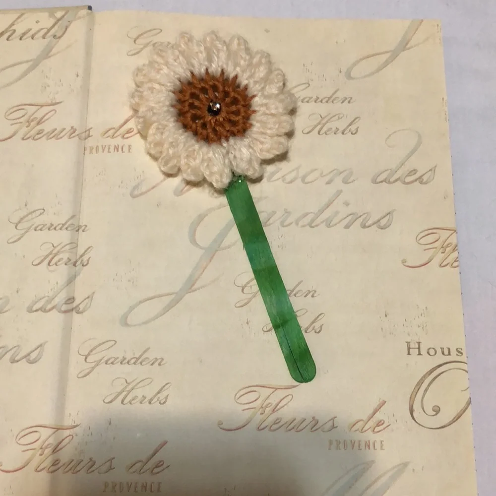 Flower Bookmark Handmade crochet